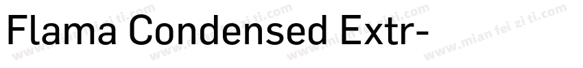 Flama Condensed Extr字体转换
